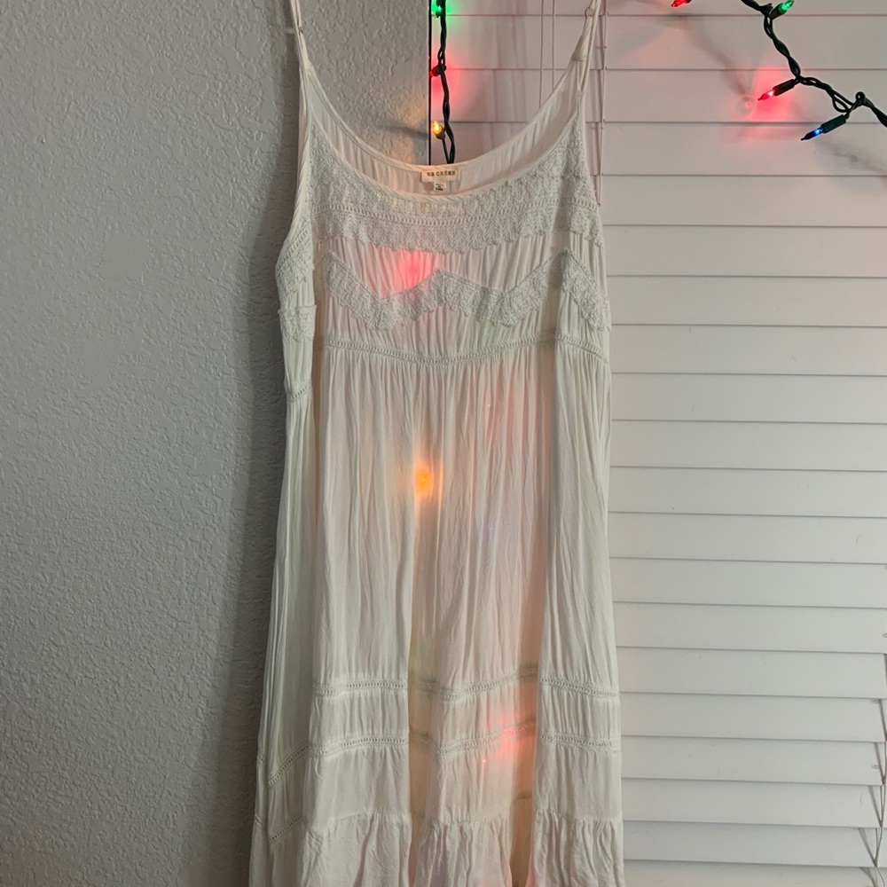 CREME sundress with detailing